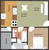 1 Bed 1 Bath - A